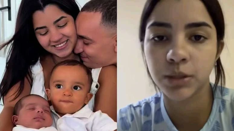 Esposa de João Gomes se revolta com internauta após rumores de gravidez: Vou expor