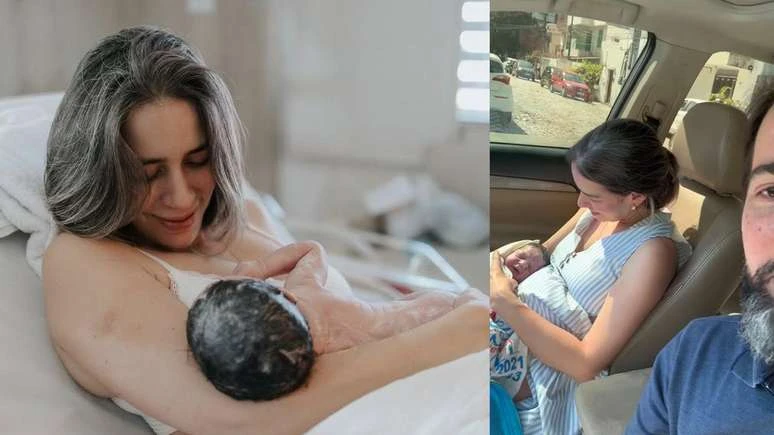 Médica faz o próprio parto e usa pano de prato no bebê; entenda riscos