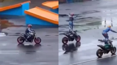 Morte de motociclista no Beto Carrero foi risco da atividade, diz polícia