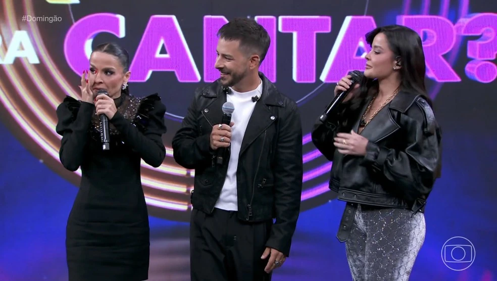 No Domingão, Maiara chora e revela paixão por Junior Lima na infância