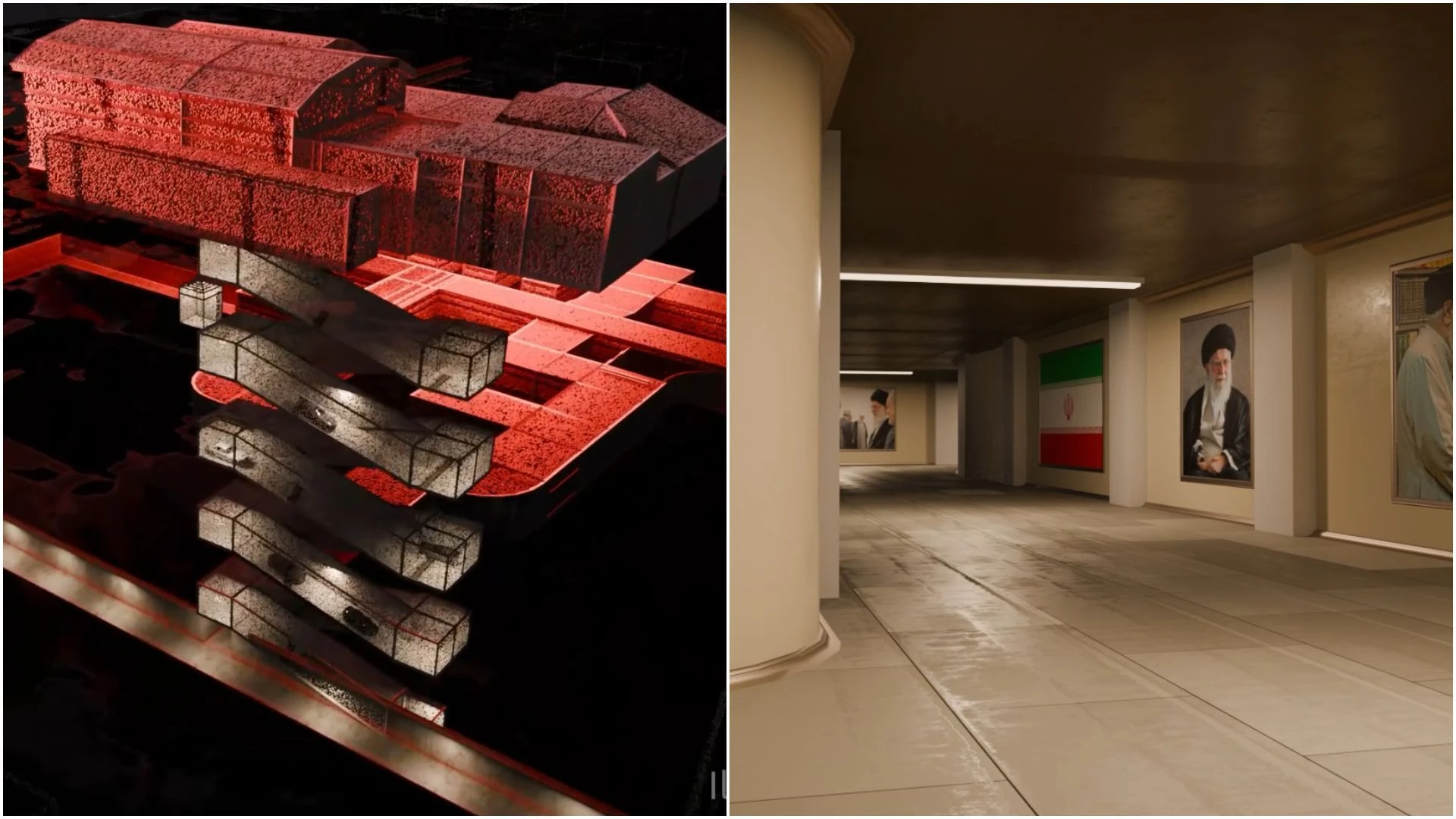 Israel divulga vídeo de como seria o bunker militar de Ali Khamenei