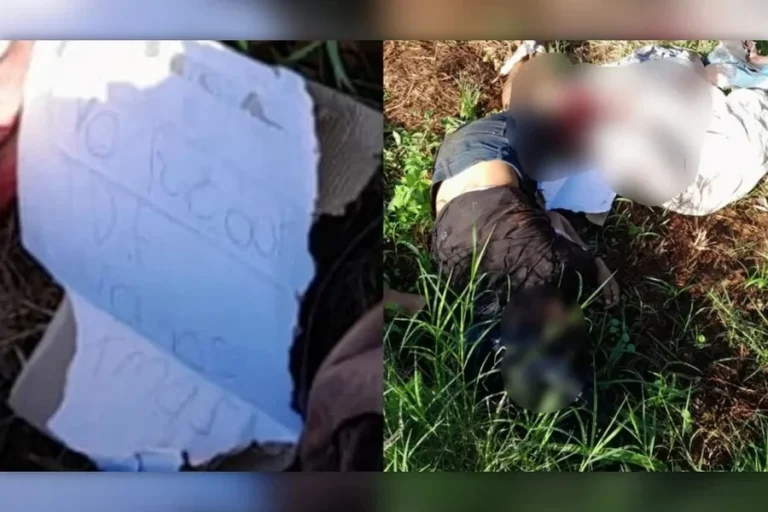 Bilhete é achado ao lado de corpo com sinais de tortura: “Não roubar”
