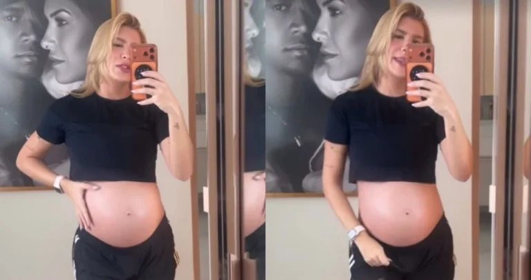 Lore Improta revela o quanto já engordou na gravidez do segundo filho, Levi