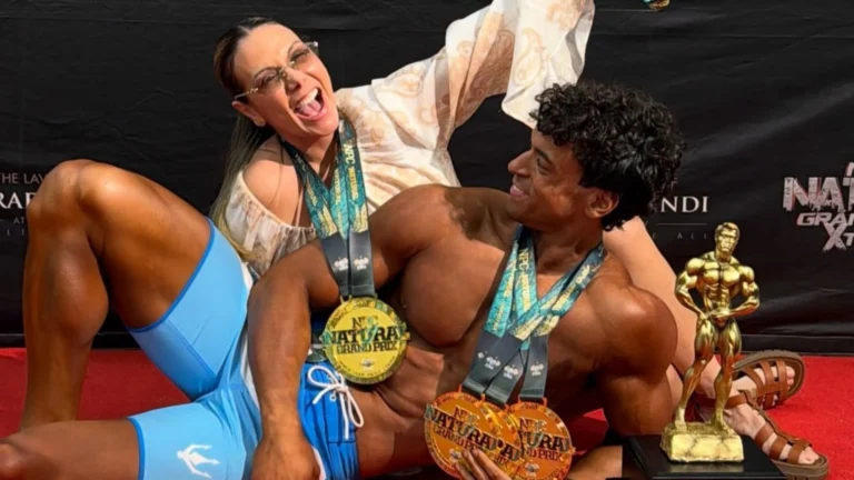 Carla Perez parabeniza filho por vitórias em campeonato de fisiculturismo