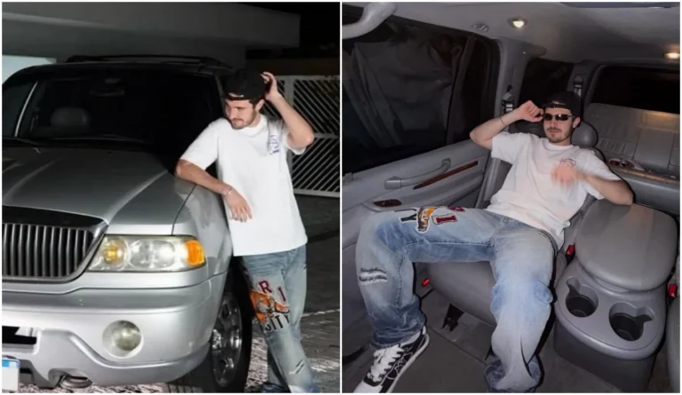 Filho abre garagem de Gugu Liberato e mostra carro favorito do pai
