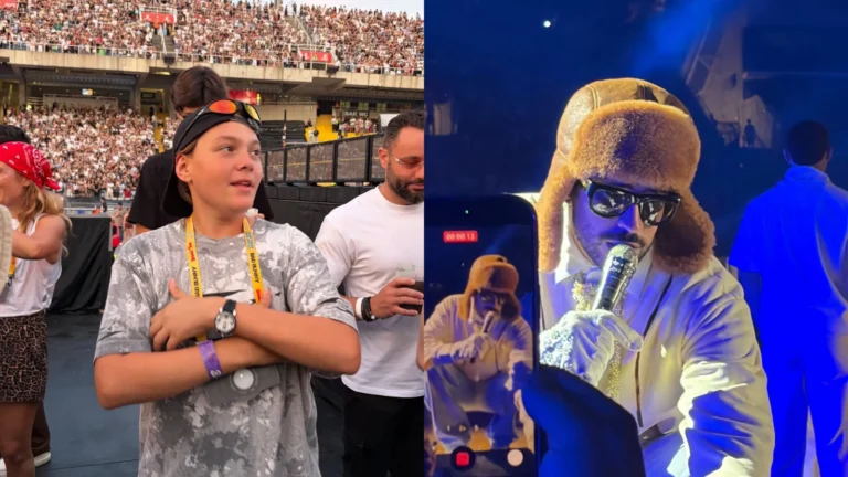 Filho de Neymar aproveita show de Bad Bunny ao lado da mãe na Espanha; veja