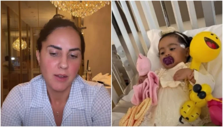 Graciele Lacerda diz que filha com Zezé teve de retirar nódulo do rosto