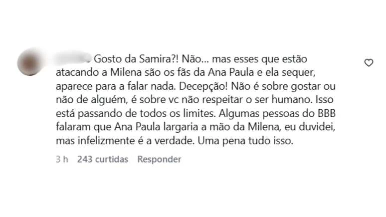 Ana Paula Renault é detonada na web após Tia Milena receber ataques: 'Decepção'