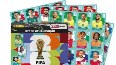 Kit atualização álbum Copa do Mundo 2026: preço, lançamento e figurinhas
