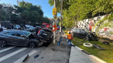 Colisão entre veículos deixa dois feridos na zona Sul de São Paulo