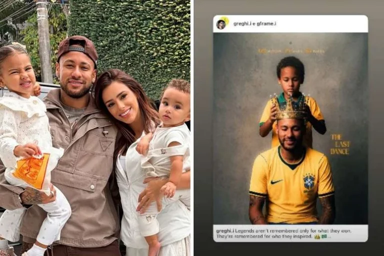 Bruna Biancardi compartilha reflexão com imagem de Neymar: ‘Lendas não são lembradas pelas vitórias’