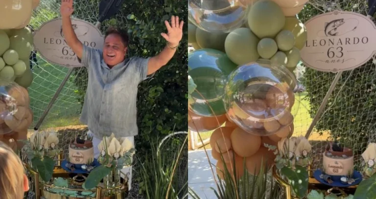 Leonardo celebra 63 anos com festa intimista em casa; veja detalhes