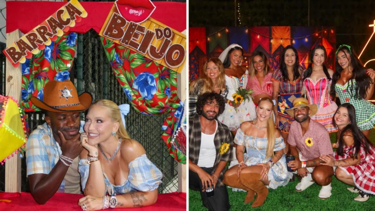 Irmã de Zé Felipe marca presença na festa julina de Virginia e Vini Jr.