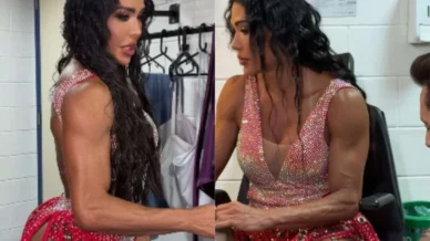 Momento entre Gracyanne e namorado nos bastidores do 'Domingão' repercute: 'Nossa'