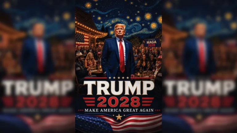 Trump posta imagem de IA divulgando “candidatura” à presidência em 2028