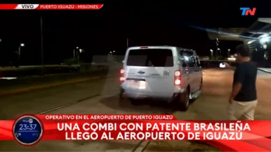 Fuga de Flávio: Van do Brasil com escolta foi vista em aeroporto argentino