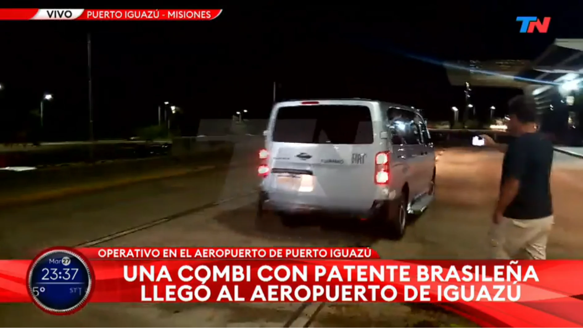 Fuga de Flávio: Van do Brasil com escolta foi vista em aeroporto argentino