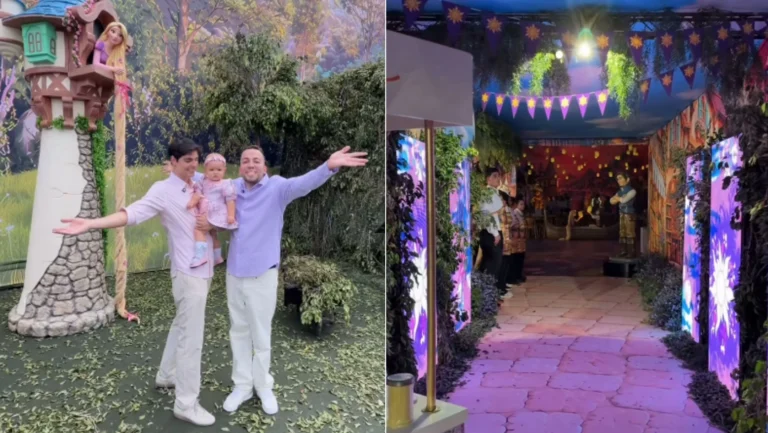 Lucas Rangel recria cenários de “Enrolados” para festa de 1 ano da filha