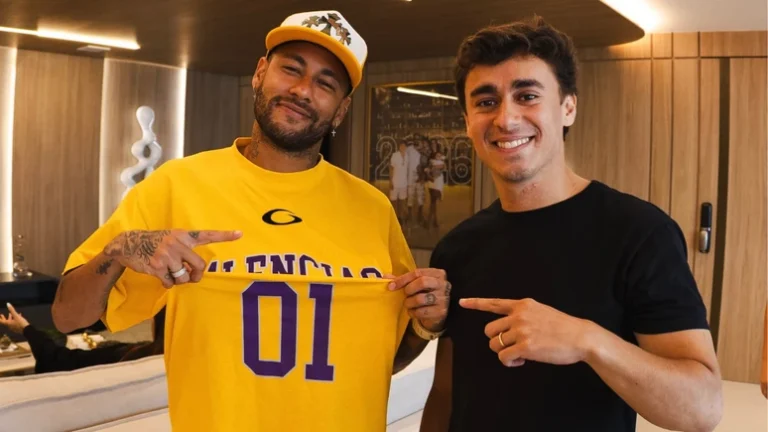 Neymar posta foto com Nikolas Ferreira e declara intenção de voto no segundo turno