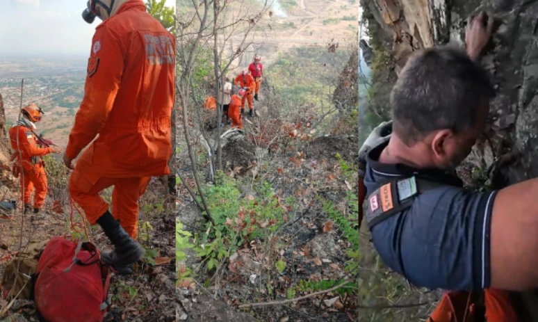 Homem de 50 anos cai ao fazer selfie e fica mais de 11 horas preso à beira de precipício no Tocantins