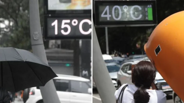 Frio, temporais e calor de 40°C: Brasil tem contraste climático nesta terça