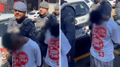 Policiais Militares são acusados de obrigar suspeitos presos a vestirem camisetas do PT 